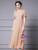 Champagne Chiffon Pleats Beading Mother Of The Bride Dress
