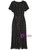Black Lace Short Sleeve Beading Mother Of The Bride Dress