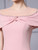 Pink Scoop Neck Beading Mother Of The Bride Dress