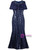 Navy Blue Sequins Beading Short Sleeve Mother Of The Bride Dress Navy Blue Sequins Beading Short Sleeve Mother Of The Bride Dress