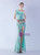 In Stock:Ship in 48 Hours Mint Green Sequins One Shoulder Beading Prom Dress