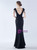In Stock:Ship in 48 Hours Black V-neck Pleats Beading Prom Dress