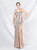 In Stock:Ship in 48 Hours Gold Mermaid Sequins Feather Prom Dress