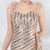 In Stock:Ship in 48 Hours Gold Mermaid Sequins Feather Prom Dress