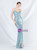 In Stock:Ship in 48 Hours Blue Mermaid Sequins Beading Feather Prom Dress
