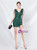 In Stock:Ship in 48 Hours Simple Green Sequins Beading V-neck Party Dress