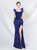  In Stock:Ship in 48 Hours Royal Blue Sequins Split Prom Dress