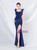  In Stock:Ship in 48 Hours Royal Blue Sequins Split Prom Dress