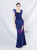 In Stock:Ship in 48 Hours Royal Blue Sequins Split Prom Dress