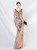 In Stock:Ship in 48 Hours Sexy Gold Sequins V-neck Prom Dress