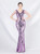 In Stock:Ship in 48 Hours Sexy Purple Sequins V-neck Prom Dress