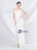 In Stock:Ship in 48 Hours White Mermaid Sequins Spaghetti Straps Prom Dress