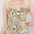 In Stock:Ship in 48 Hours Gold Mermaid Sequins Tulle Feather Prom Dress