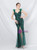 In Stock:Ship in 48 Hours Green Mermaid Sequins Tulle Feather Prom Dress