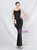 In Stock:Ship in 48 Hours Black Sequins Feather Prom Dress