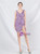 In Stock:Ship in 48 Hours Purple Sequins V-neck Party Dress