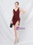 In Stock:Ship in 48 Hours Sexy Burgundy Sequins V-neck Short Party Dress