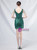 In Stock:Ship in 48 Hours Sequins V-neck Split Beading Party Dress