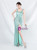 In Stock:Ship in 48 Hours Mint Green Sequins Straps Split Prom Dress
