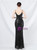 In Stock:Ship in 48 Hours Black Sequins Split Spaghetti Straps Prom Dress