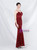 In Stock:Ship in 48 Hours Burgundy Mermaid Sequins Appliques Prom Dress