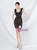In Stock:Ship in 48 Hours Colorful Black Sequins Straps Split Party Dress