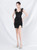 In Stock:Ship in 48 Hours Black Sequins Straps Split Party Dress