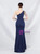 In Stock:Ship in 48 Hours One Shoulder Beading Split Prom Dress