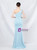 In Stock:Ship in 48 Hours Blue One Shoulder Beading Prom Dress