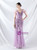 In Stock:Ship in 48 Hours Purple Sequins Tulle Straps Party Dress