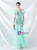In Stock:Ship in 48 Hours Mint Green Sequins Tulle Straps Party Dress