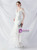 In Stock:Ship in 48 Hours White Sequins Tulle Feather Party Dress