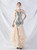 In Stock:Ship in 48 Hours Apricot Silver Sequins Tulle Feather Party Dress