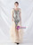 In Stock:Ship in 48 Hours Apricot Silver Sequins Tulle Feather Party Dress