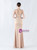 In Stock:Ship in 48 Hours Apricot Straps Split Beading Party Dress