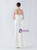In Stock:Ship in 48 Hours White Straps Split Beading Party Dress