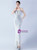 In Stock:Ship in 48 Hours Sexy White Mermaid Sequins Beading Party Dress