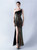  In Stock:Ship in 48 Hours Black Mermaid Sequins Prom Dress