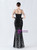 In Stock:Ship in 48 Hours Black Mermaid Sequins Straps Beading Party Dress
