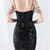 In Stock:Ship in 48 Hours Black Mermaid Straps Sequins Party Dress