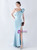 In Stock:Ship in 48 Hours Blue One Shoulder Beading Party Dress