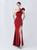 In Stock:Ship in 48 Hours Simple Burgundy One Shoulder Beading Party Dress