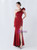 In Stock:Ship in 48 Hours Simple Burgundy One Shoulder Beading Party Dress