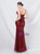 In Stock:Ship in 48 Hours Mermaid Burgundy Sequins Tulle Straps Party Dress
