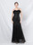 In Stock:Ship in 48 Hours Black Mermaid Sequins Tulle Straps Party Dress