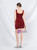 In Stock:Ship in 48 Hours Burgundy Sequins Short Party Dress