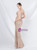 In Stock:Ship in 48 Hours Gold Sequins Split Beading Party Dress