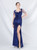 In Stock:Ship in 48 Hours Royal Blue Sequins Split Beading Party Dress
