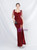 In Stock:Ship in 48 Hours Burgundy Sequins Split Beading Party Dress