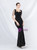 In Stock:Ship in 48 Hours Black Sequins Split Beading Party Dress